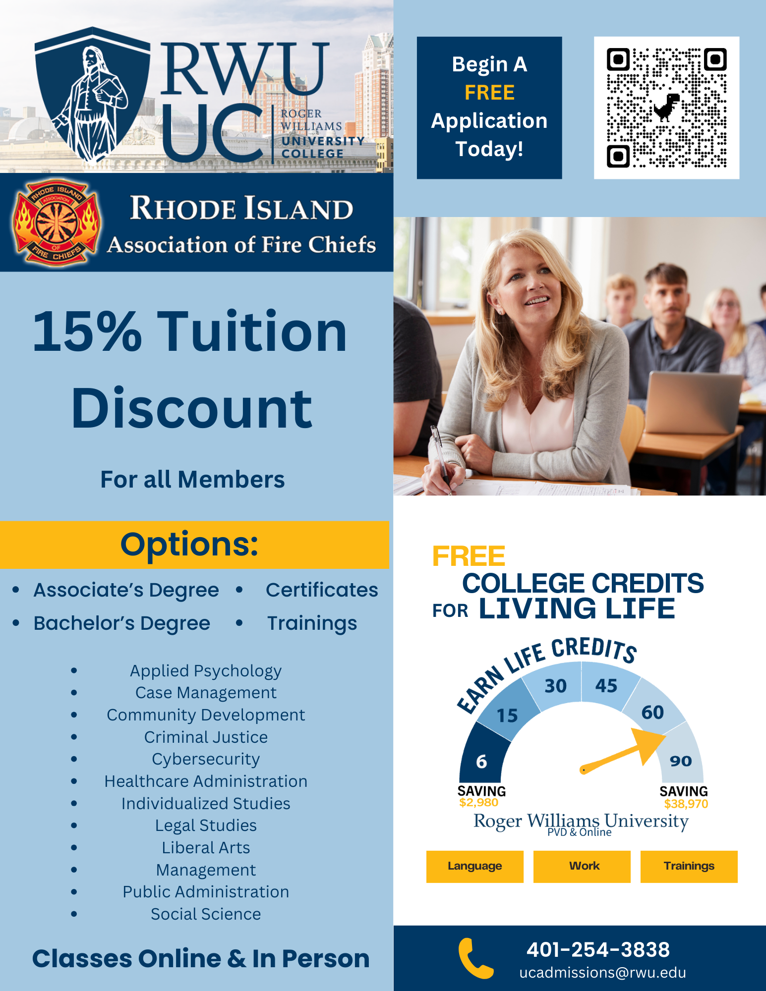Roger Williams University College partners with RIAFC for 15% Tuition ...